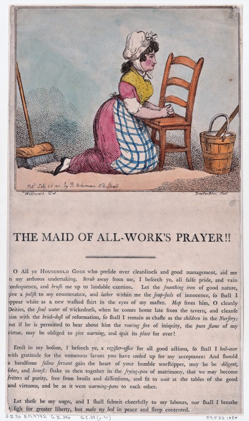 The maid of all-work_s prayer!! – Woodward &amp; Rowlandson – London, 25 July 1801