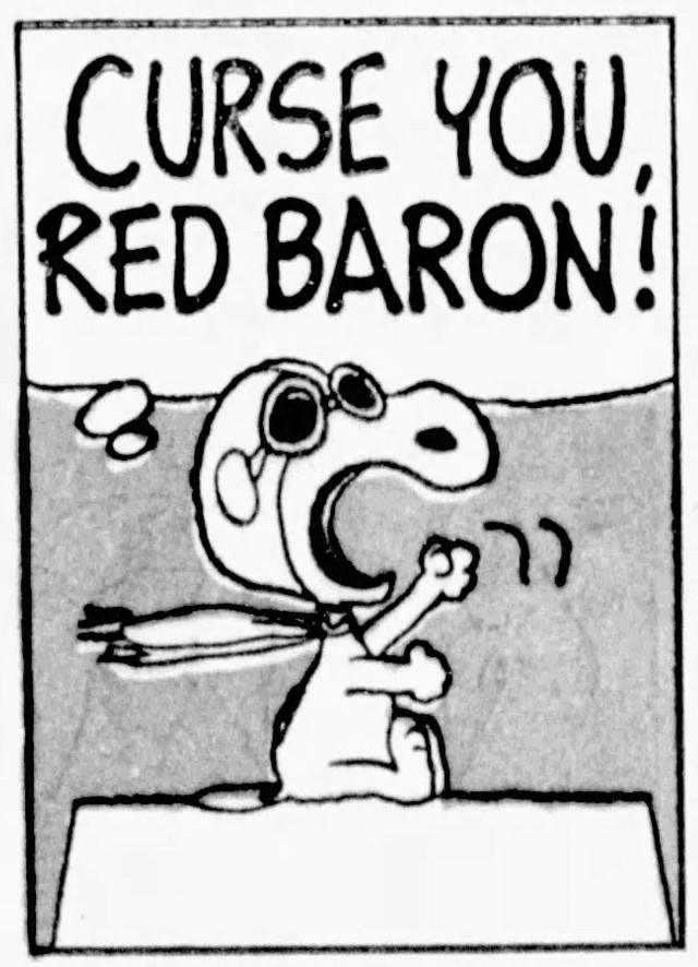 meaning and origin of 'curse you, Red Baron!' | word histories