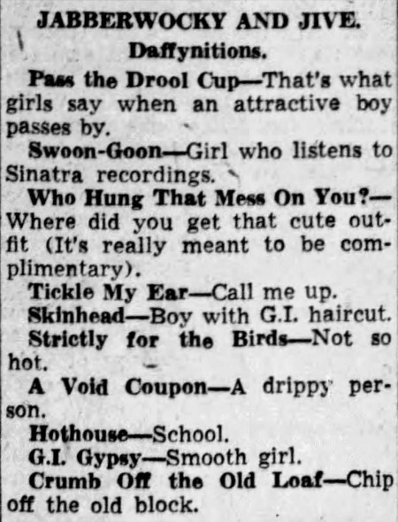'strictly for the birds' - Indianapolis Star - 12 December 1943